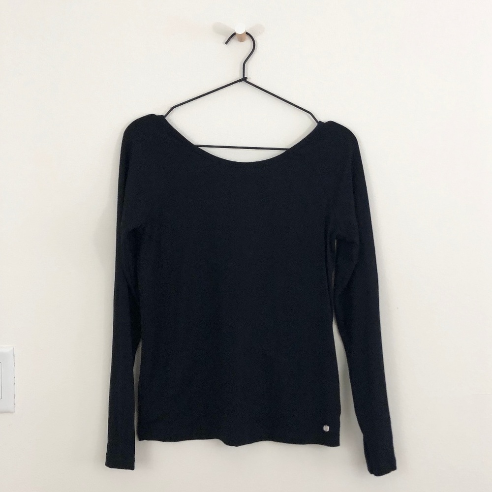 NWT FABLETICS LS JULENE TEE BLACK XS / 4